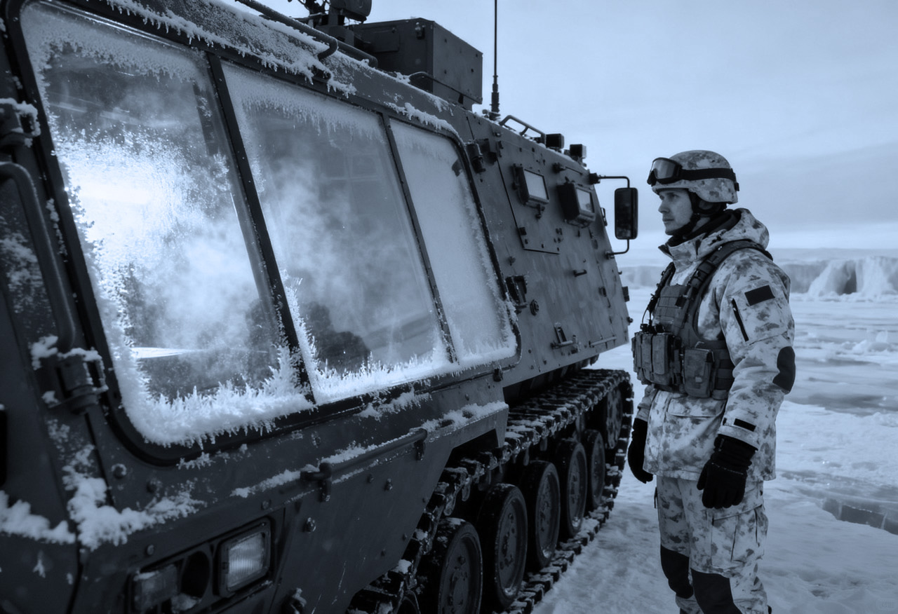 Tambest heated ballistic glass for Arctic defence vehicles